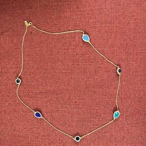 Kate Spade New York gold single strand with blue beads